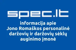 Jono Romaškos personalinė daržovių ir daržovių sėklų auginimo įmonė | spec.lt