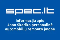 Jono Skatiko personalinė automobilių remonto įmonė iliustracija