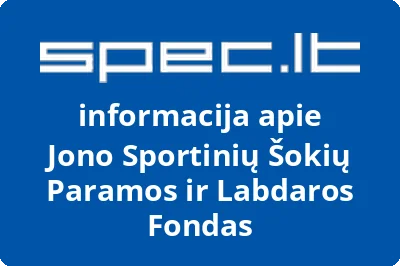Jono Sportinių Šokių Paramos ir Labdaros Fondas
