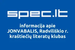 JONVABALIS, Radviliškio r. kraštiečių literatų klubas | spec.lt