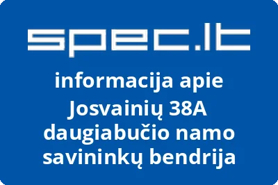 Josvainių 38A daugiabučio namo savininkų bendrija | spec.lt