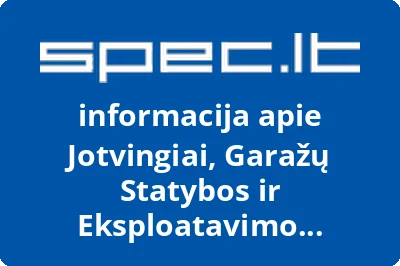 Garažų statybos ir eksploatavimo bendrija Jotvingiai