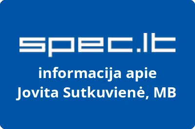 Jovita Sutkuvienė, MB