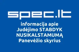 Judėjimo STABDYK NUSIKALSTAMUMĄ Panevėžio skyrius | spec.lt