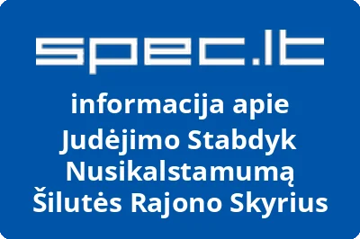 Judėjimo Stabdyk Nusikalstamumą Šilutės Rajono Skyrius