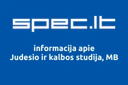 Judesio ir kalbos studija, MB | spec.lt