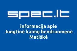 Jungtinė kaimų bendruomenė Matiškė iliustracija