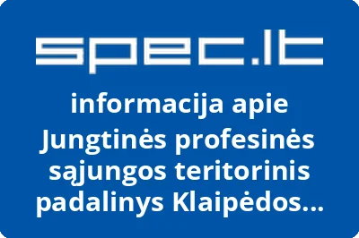 Jungtinės profesinės sąjungos teritorinis padalinys Klaipėdos krašto profesinė sąjunga