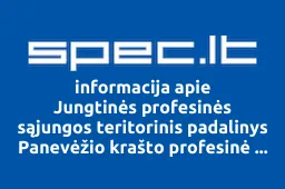 Jungtinės profesinės sąjungos teritorinis padalinys Panevėžio krašto profesinė sąjunga | spec.lt