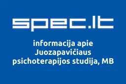 Juozapavičiaus psichoterapijos studija, MB | spec.lt