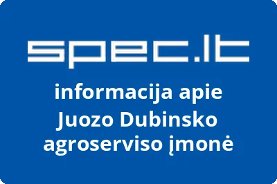 Juozo Dubinsko agroserviso įmonė | spec.lt