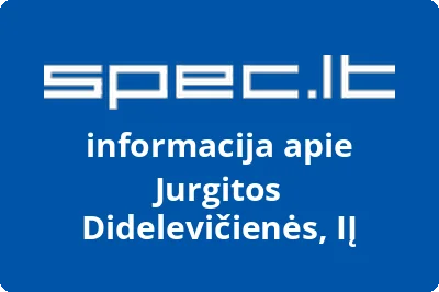 Jurgitos Didelevičienės, IĮ | spec.lt