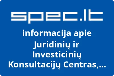 Juridinių ir investicinių konsultacijų centras, UAB
