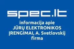 JŪRŲ ELEKTRONIKOS ĮRENGIMAI, A. Svetlovskij firma | spec.lt