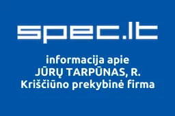 JŪRŲ TARPŪNAS, R. Kriščiūno prekybinė firma iliustracija