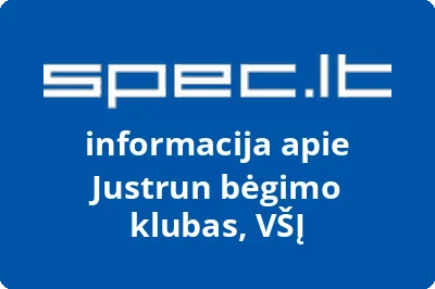 Justrun bėgimo klubas, VŠĮ | spec.lt