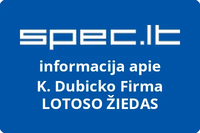 K. Dubicko firma LOTOSO ŽIEDAS