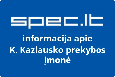 K. Kazlausko prekybos įmonė | spec.lt