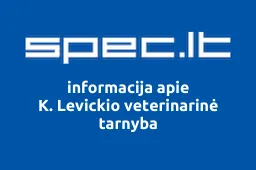K. Levickio veterinarinė tarnyba | spec.lt