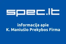 K. Maniušio Prekybos Firma | spec.lt