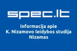 K. Nizamovo leidybos studija Nizamas | spec.lt