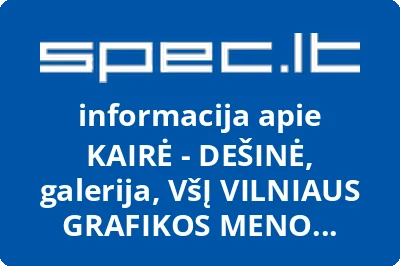 VIEŠOJI ĮSTAIGA VILNIAUS GRAFIKOS MENO CENTRAS