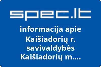 Kaišiadorių r. savivaldybės Kaišiadorių m. seniūnija