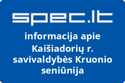 Kaišiadorių r. savivaldybės Kruonio seniūnija