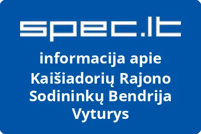 Kaišiadorių Rajono Sodininkų Bendrija Vyturys