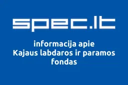 Kajaus labdaros ir paramos fondas | spec.lt