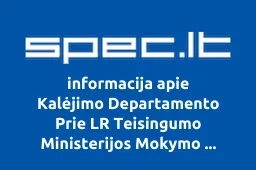 Kalėjimo Departamento Prie LR Teisingumo Ministerijos Mokymo Centras