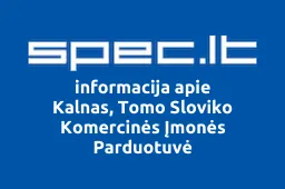 Kalnas, Tomo Sloviko Komercinės Įmonės Parduotuvė | spec.lt