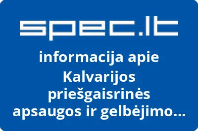 Kalvarijos priešgaisrinės apsaugos ir gelbėjimo tarnyba