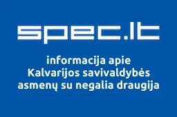 Kalvarijos savivaldybės asmenų su negalia draugija | spec.lt