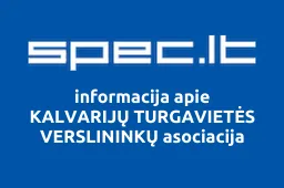 KALVARIJŲ TURGAVIETĖS VERSLININKŲ asociacija iliustracija