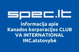 Kanados korporacijos CLUB VA INTERNATIONAL INC.atstovybė iliustracija