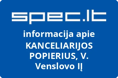 KANCELIARIJOS POPIERIUS, V. Venslovo, IĮ
