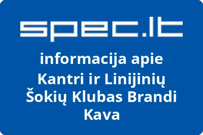 Kantri ir linijinių šokių klubas Brandi kava