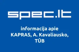KAPRAS, A. Kavaliausko, TŪB