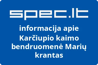 Karčiupio kaimo bendruomenė Marių krantas | spec.lt