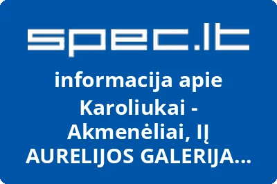 Karoliukai - Akmenėliai, IĮ AURELIJOS GALERIJA parduotuvė