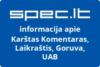 Karštas Komentaras, Laikraštis, Goruva, UAB