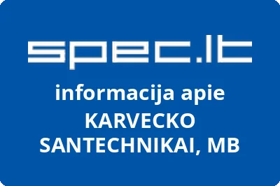 KARVECKO SANTECHNIKAI, MB | spec.lt