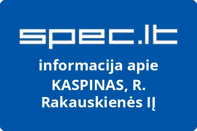 KASPINAS, R. Rakauskienės, IĮ | spec.lt