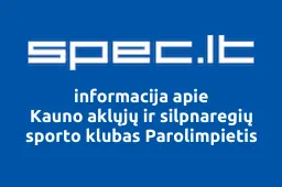 Kauno aklųjų ir silpnaregių sporto klubas Parolimpietis iliustracija