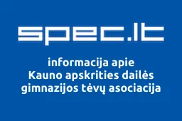 Kauno apskrities dailės gimnazijos tėvų asociacija iliustracija