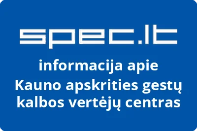 Kauno apskrities gestų kalbos vertėjų centras