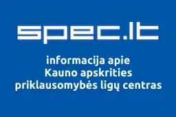 Kauno apskrities priklausomybės ligų centras | spec.lt