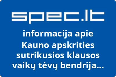 Kauno apskrities sutrikusios klausos vaikų tėvų bendrija Suvoka