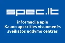 Kauno apskrities visuomenės sveikatos ugdymo centras iliustracija